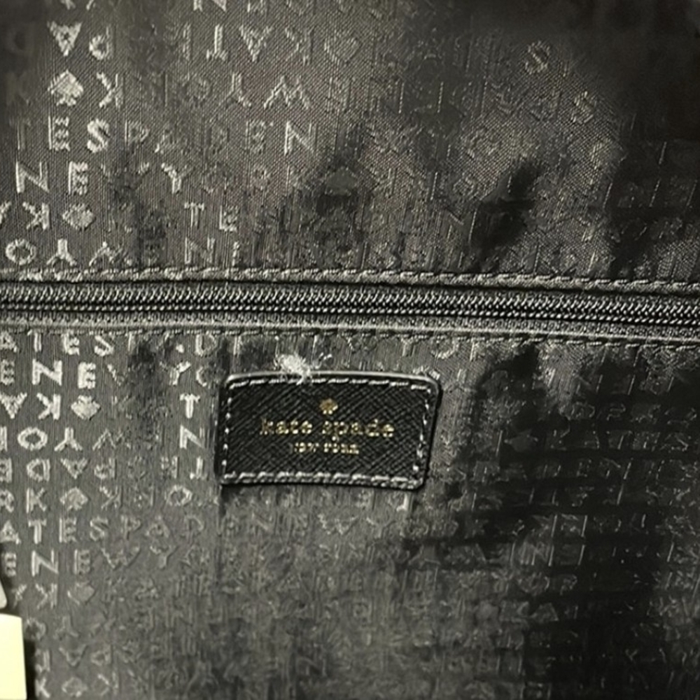 Kate Spade♠️Small Bradley Wilson Rd Quilted Backpack 18Kt Gold Hardware Like New - Picture 12 of 15